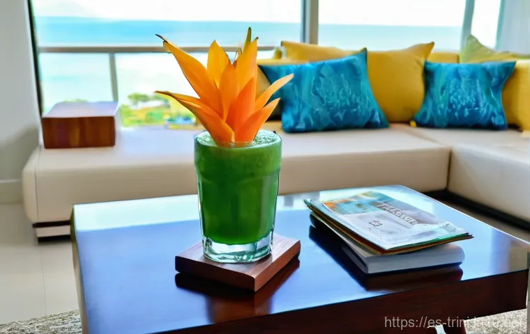 트리니다드 토바고에서 은퇴 후 생활 - **Prompt 2: Serene Beach Retirement with Cultural Echoes**
    A tranquil and picturesque scene on a...